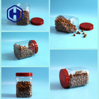 empacotamento de alimento plástico do pó do café do frasco do ANIMAL DE ESTIMAÇÃO do quadrado de 1480ml 50oz com tampa do parafuso