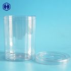 Cubas plásticas redondas duráveis enlatadas cilindro dos recipientes plásticos do biscoito