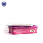 caixa do quadrado IML do produto comestível 0.45KGS/risco plástico do recipiente do bolo resistente
