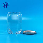 Lata de soda 230ml plástica clara vazia hermética clara com tampas