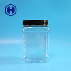 recipiente plástico de colocação em latas do aperto do ANIMAL DE ESTIMAÇÃO dos frascos da boca larga do quadrado 64oz