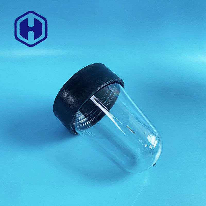 1000 ml Botão de PET Preforma 307# transparente Fechadura de parafuso Lato de plástico Espesso de parede Boca larga 83mm