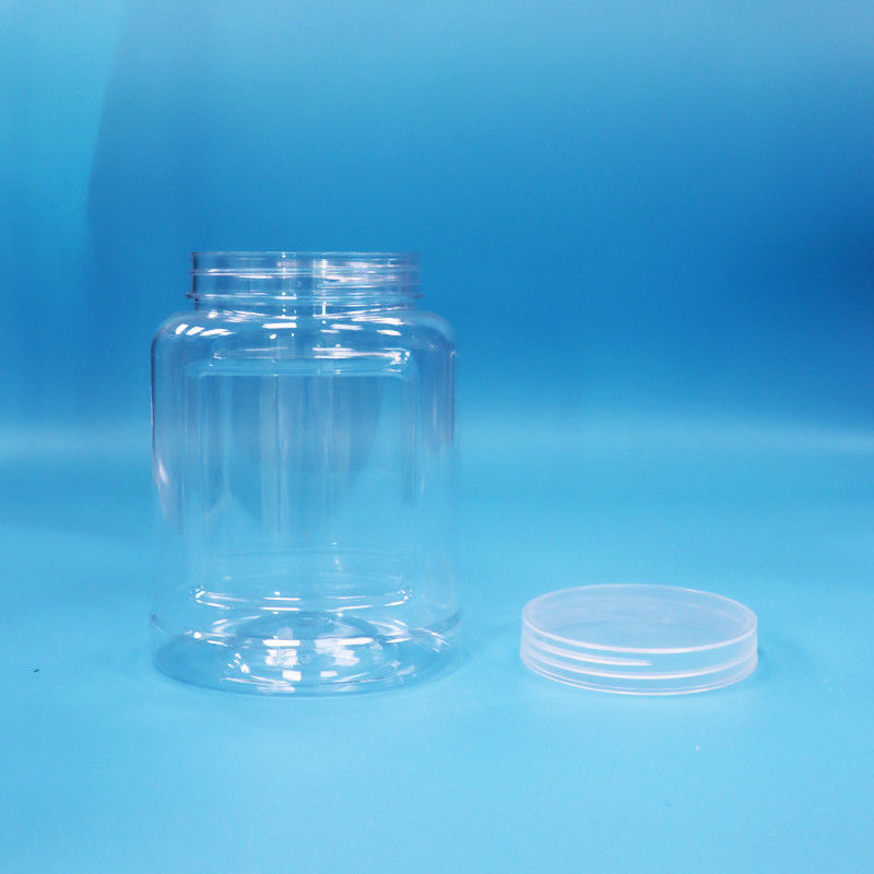 Copo à prova de adulteração de qualidade alimentar PET transparente frasco de plástico para frutos secos doces macarrão