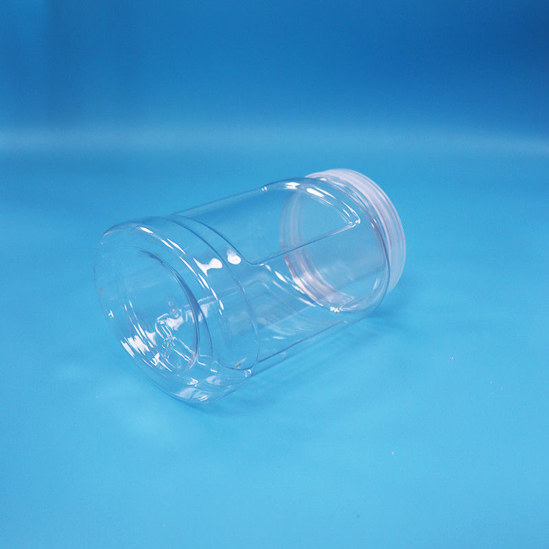 Copo à prova de adulteração de qualidade alimentar PET transparente frasco de plástico para frutos secos doces macarrão