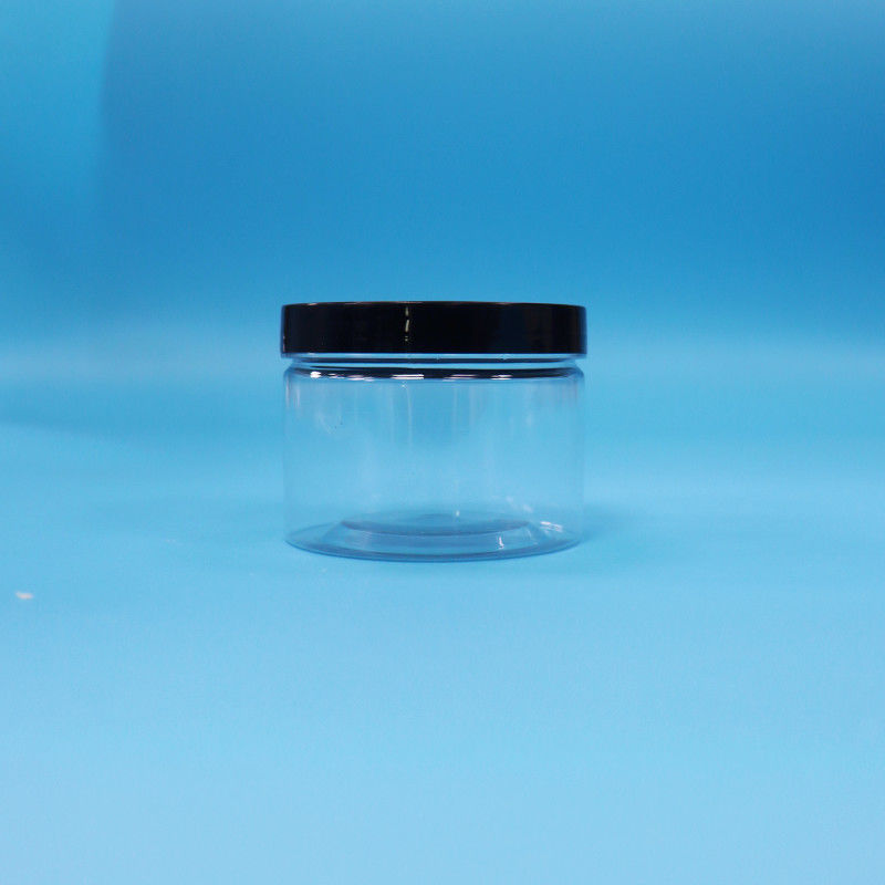 Garrafa de plástico PET de forma redonda e clara para chá preto