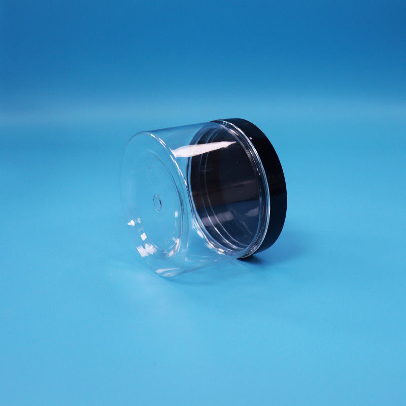 Garrafa de plástico PET de forma redonda e clara para chá preto