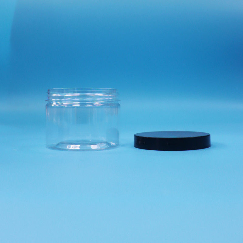 Garrafa de plástico PET de forma redonda e clara para chá preto