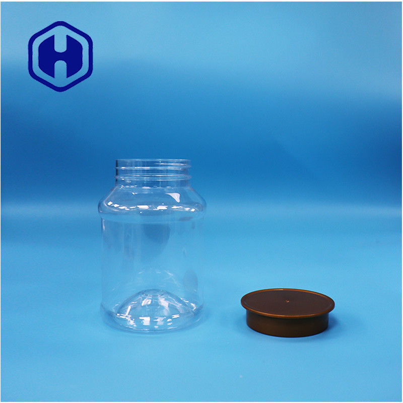 Forma octogonal Variedade redonda Jarros PET transparentes de qualidade alimentar com acabamento de pescoço de 62 mm