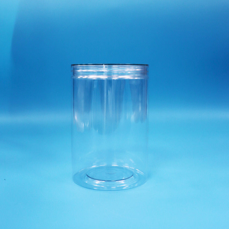 35.5oz Grade Alimentar Alimentos doces Nozes Cilindro Rondão PET Vidro de plástico transparente tampa de parafuso