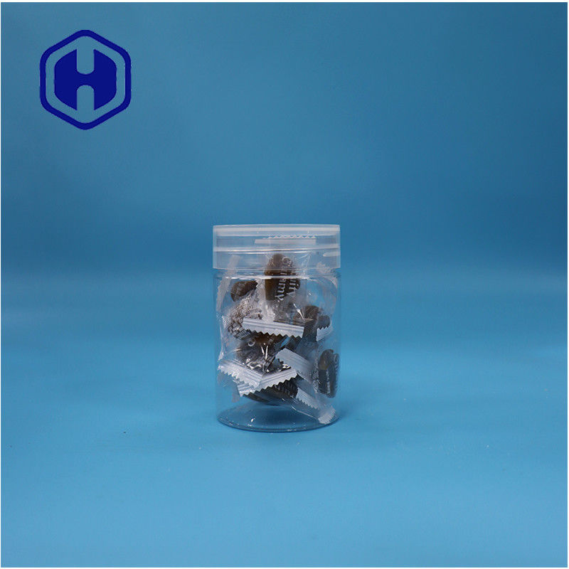 Ferramenta de pimenta de forma redonda, plástico PET transparente, doces, doces, nozes, frasco de pimenta, tampa de parafuso