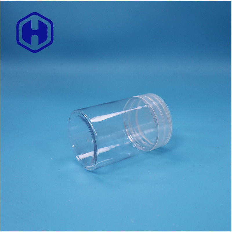 Ferramenta de pimenta de forma redonda, plástico PET transparente, doces, doces, nozes, frasco de pimenta, tampa de parafuso