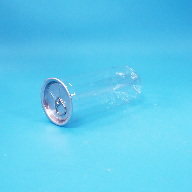 Alimento de qualidade à prova de vazamento vazio plástico transparente PET soda suco de frutas pode facilmente abrir tampa