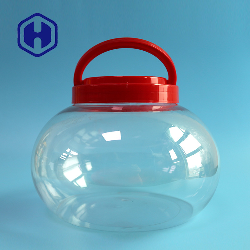 ANIMAL DE ESTIMAÇÃO redondo da salmoura de 3740ml 126oz frasco plástico do grande com empacotamento do presente da tampa e do punho