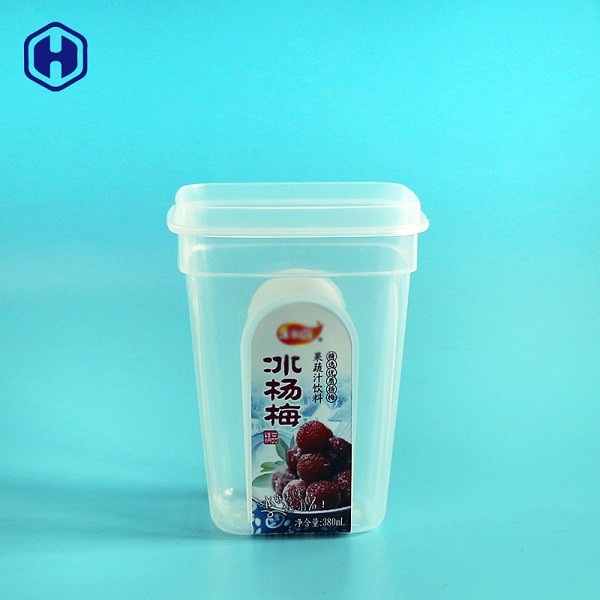 Prova plástica quadrada de enchimento quente do escapamento dos recipientes de alimento Microwavable