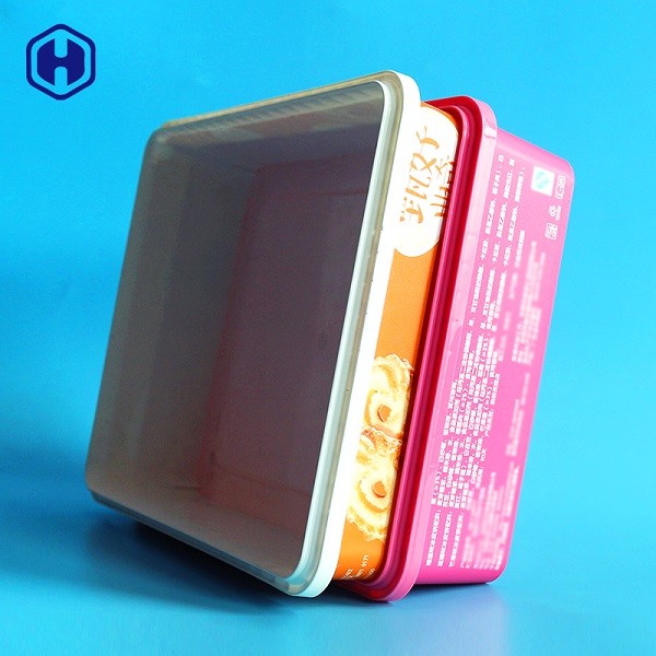 Recipientes plásticos quadrados pequenos da caixa Microwavable de IML resistentes ao calor