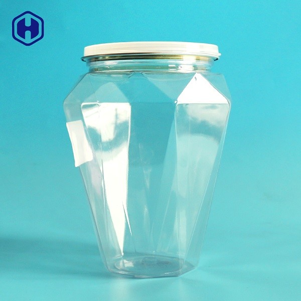 Cubas plásticas vazias herméticas delicadas das latas plásticas do espaço livre da forma do diamante