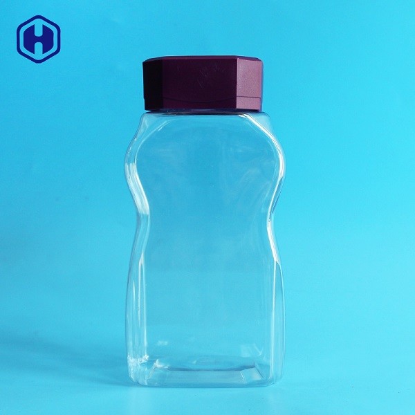 Frasco plástico transparente do alimento do frasco plástico da prova do escape do feijão de café