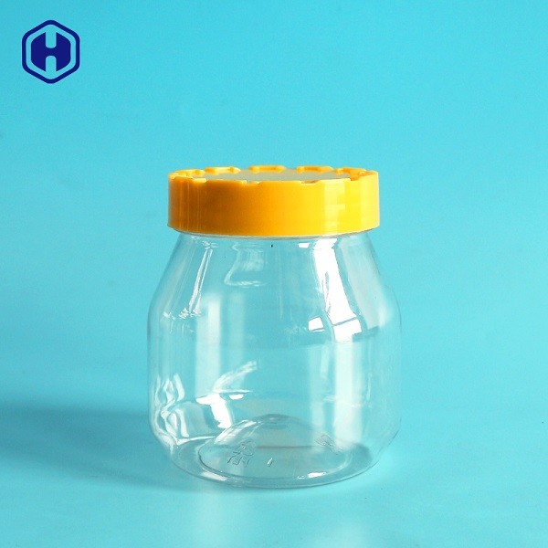 Embalagem plástica da manteiga de amendoim do frasco da prova clara do escape da bola 330ML 11OZ