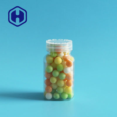 Mini frasco do empacotamento 100ml plástico para o quadrado pequeno do grânulo dos doces dos feijões do chocolate
