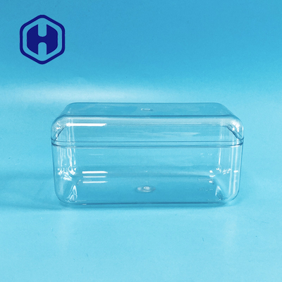 Pasteleria de bolo PET quadrado de plástico de comida descartável embalagem transparente