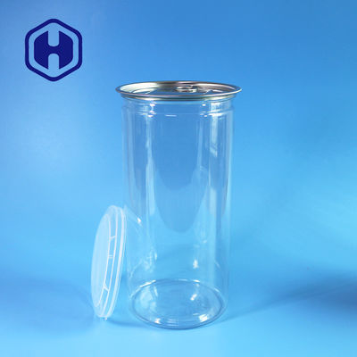 1380 ml de feijão de pipoca PET transparente com boca larga para enchimento e distribuição sem esforço