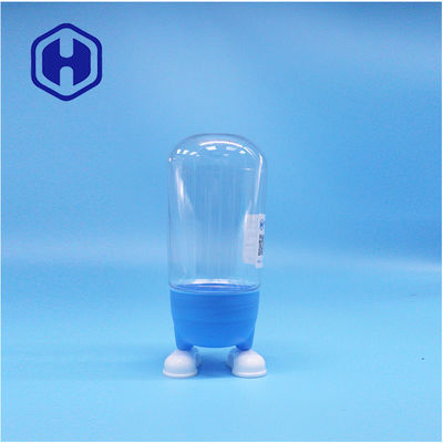 Caramelo de forma única de plástico de qualidade alimentar Biscoitos de açúcar presente frasco claro tampa de parafuso elegante