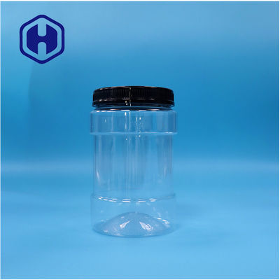 Retalho de plástico PET transparente de qualidade alimentícia doces de pimenta frutos secos frasco tampa de parafuso superior