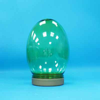 Garrafa de pistache transparente de forma única de plástico PET de qualidade alimentar com tampa de parafuso