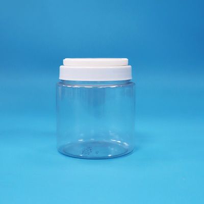Fácil Aberto Transparente Redondo Alimento para Bebês Sementes Nozes Doces Potes de plástico PET tampa de parafuso