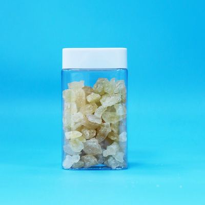 Pote Quadrado Sem BPA, Sem Ar, Branco, Tampa de Rosca, Plástico PET Transparente para Armazenamento de Lanches e Doces