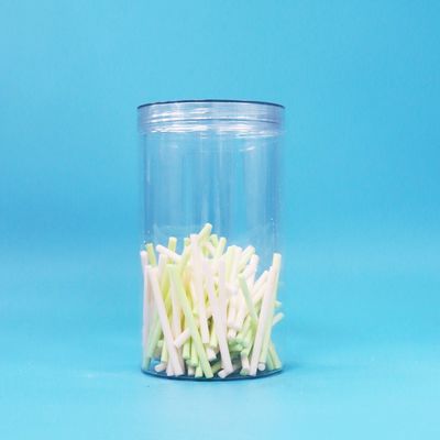 BPA livre tampa de parafuso transparente transparente forma redonda PET plástico doces biscoitos frutos secos frasco