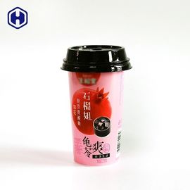 Os copos plásticos personalizados do Parfait do iogurte do logotipo derramam não recipientes plásticos redondos pequenos