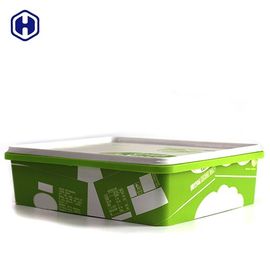 GV amigável plástico quadrado vazio FDA de Eco dos recipientes de armazenamento do alimento habilitado