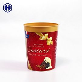 O gelado descartável do copo decorativo comercial de IML coloca o uso do congelador