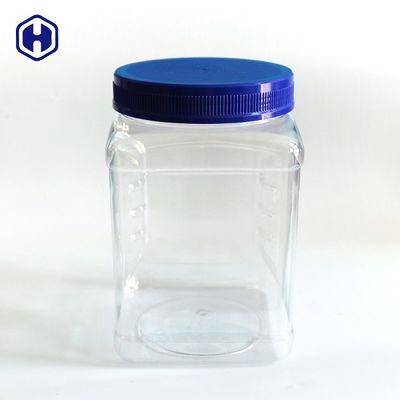 Diâmetro plástico 110mm da boca da caixa quadrada 64OZ 1850ml do espaço livre da grande capacidade