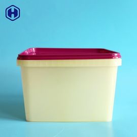 As cubas recicladas 2800ML 94OZ dos PP IML muram finamente cubetas quadradas do produto comestível