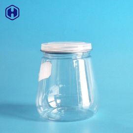 O alimento seco das latas do plástico do espaço livre do estilo do pagode mantém recipientes plásticos do biscoito