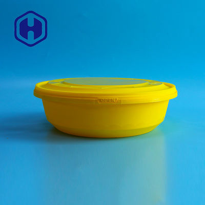 Microwavable recicláveis amarelos pretos brancos dos recipientes plásticos de 2000ml IML removem a bacia