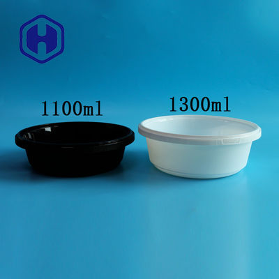 prova empilhável plástica do derramamento do recipiente de armazenamento do alimento do círculo de 37oz 44oz 51oz
