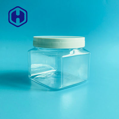 o frasco plástico cosmético do quadrado de 500g 17.63oz para o corpo esfrega o pó de bebê do creme