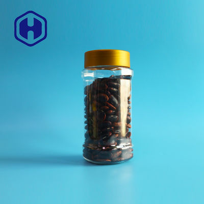 Da prova quadrada do escape do animal de estimação do biscoito do caju frasco plástico 30oz 900ml para a farinha de milho do pó do café