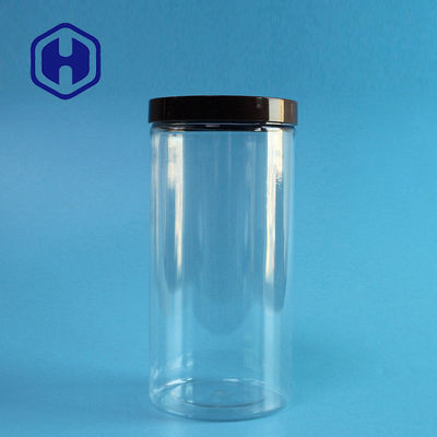 o frasco plástico da prova do escape 750ml tomou partido em linha reta boca larga de empacotamento do ANIMAL DE ESTIMAÇÃO da bobina longa clara do fio