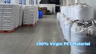 Matéria prima PET 100% virgem | Material de embalagem de qualidade alimentar com certificação FSSC22000