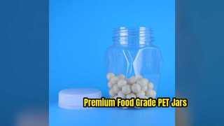 Frascos PET de qualidade alimentar personalizados para embalagens de alimentos premium