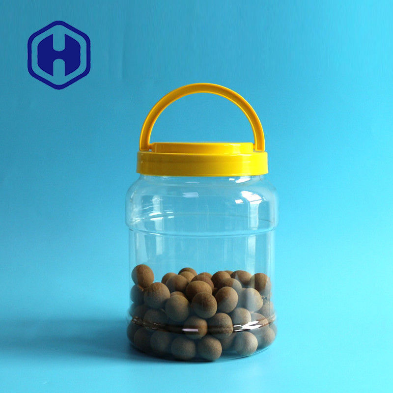 Grandes frascos plásticos dos doces largos da salmoura da boca com produto comestível livre das tampas 80.5oz Bpa