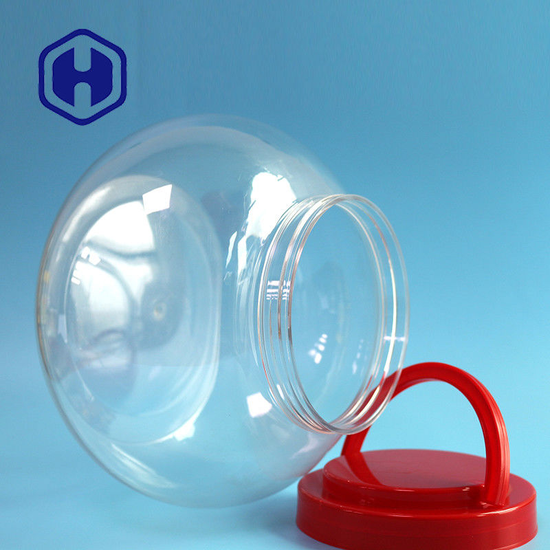 ANIMAL DE ESTIMAÇÃO redondo da salmoura de 3740ml 126oz frasco plástico do grande com empacotamento do presente da tampa e do punho