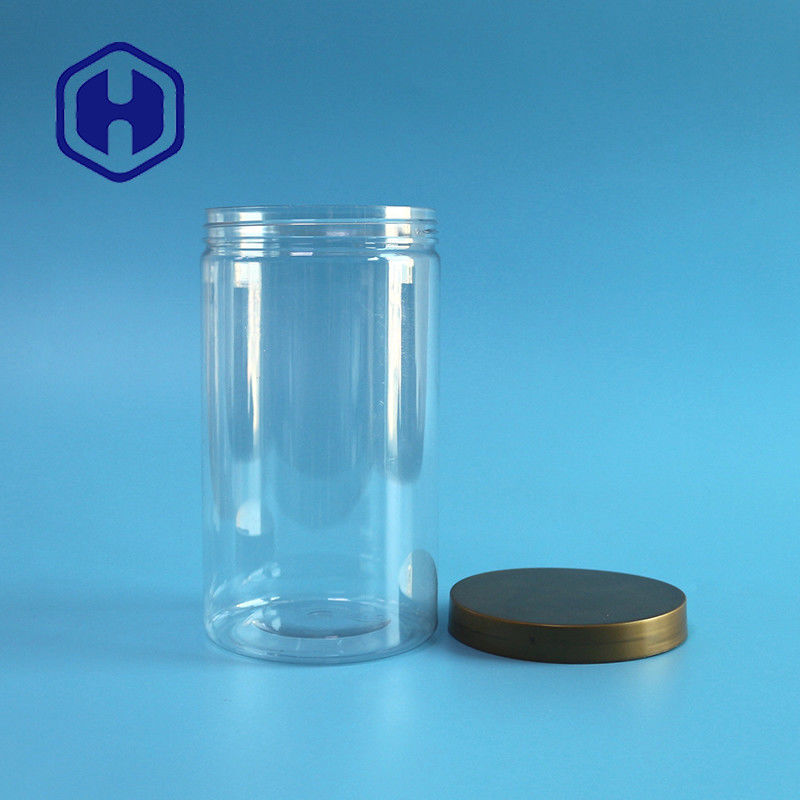 A camisa cilíndrica maioria de 750ml T brinca frascos plásticos do armazenamento para o empacotamento de alimento