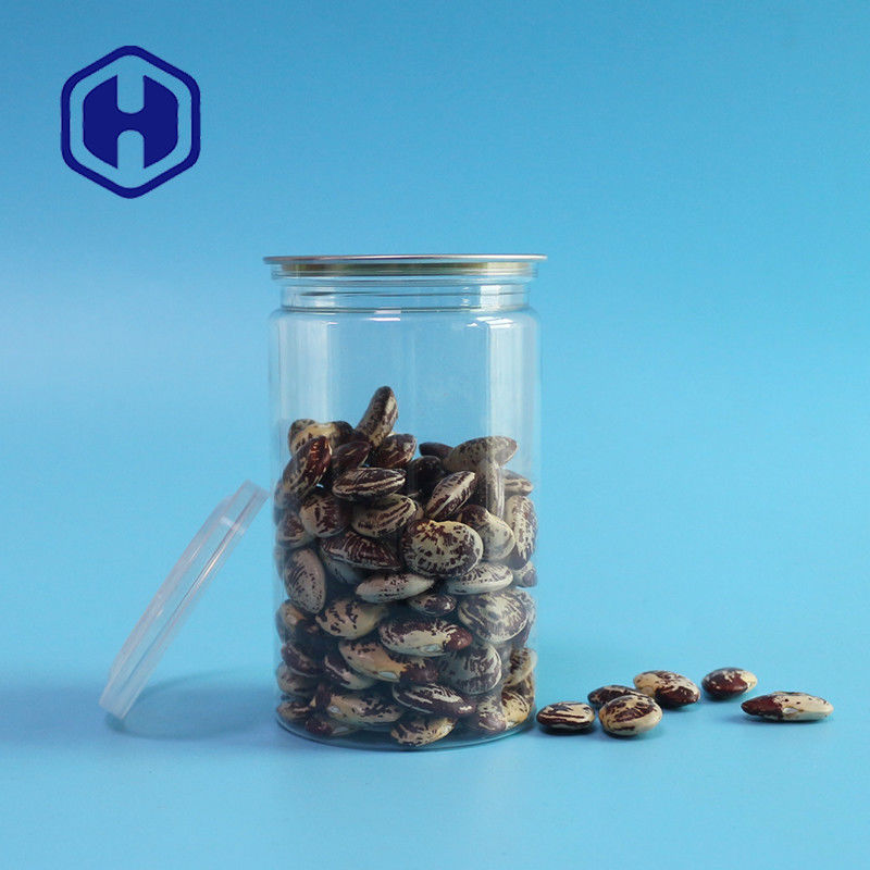 o animal de estimação plástico claro vazio aberto fácil de 410ml 211# pode para a prova do escape do alimento