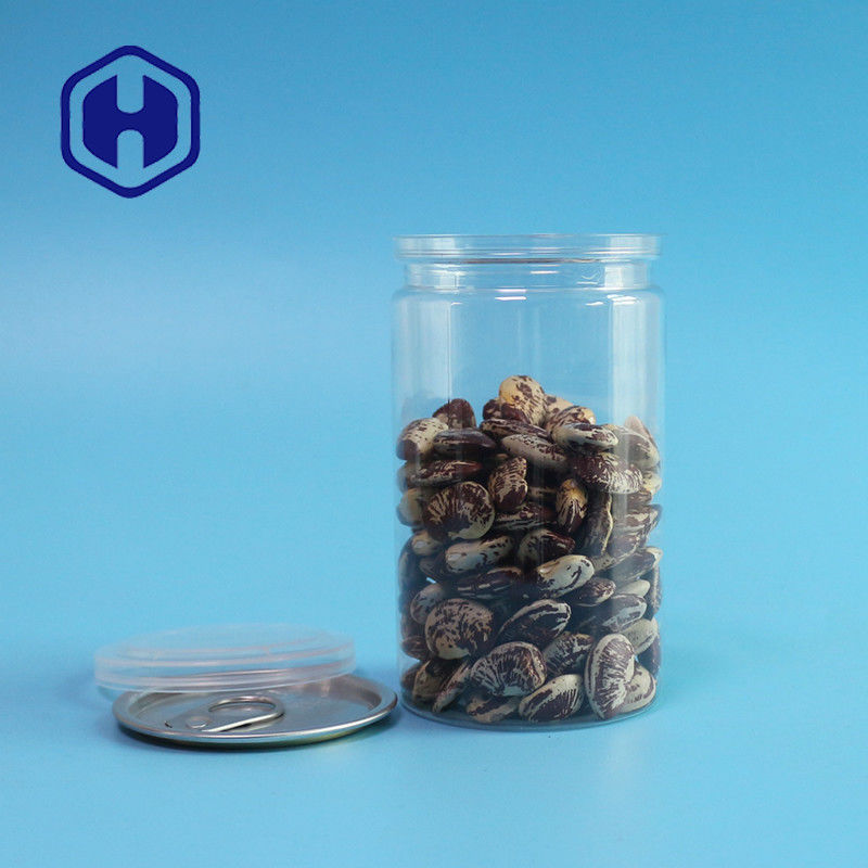 o animal de estimação plástico claro vazio aberto fácil de 410ml 211# pode para a prova do escape do alimento