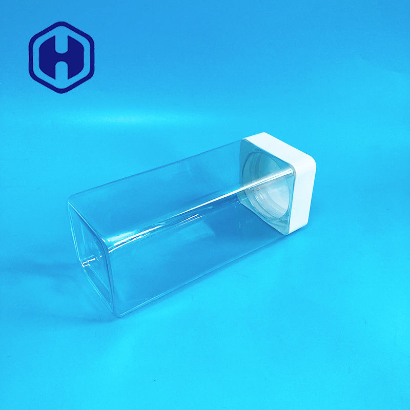 os frascos plásticos do quadrado 1140ml parafusam o produto comestível superior das barras dos doces com prova do escape do forro